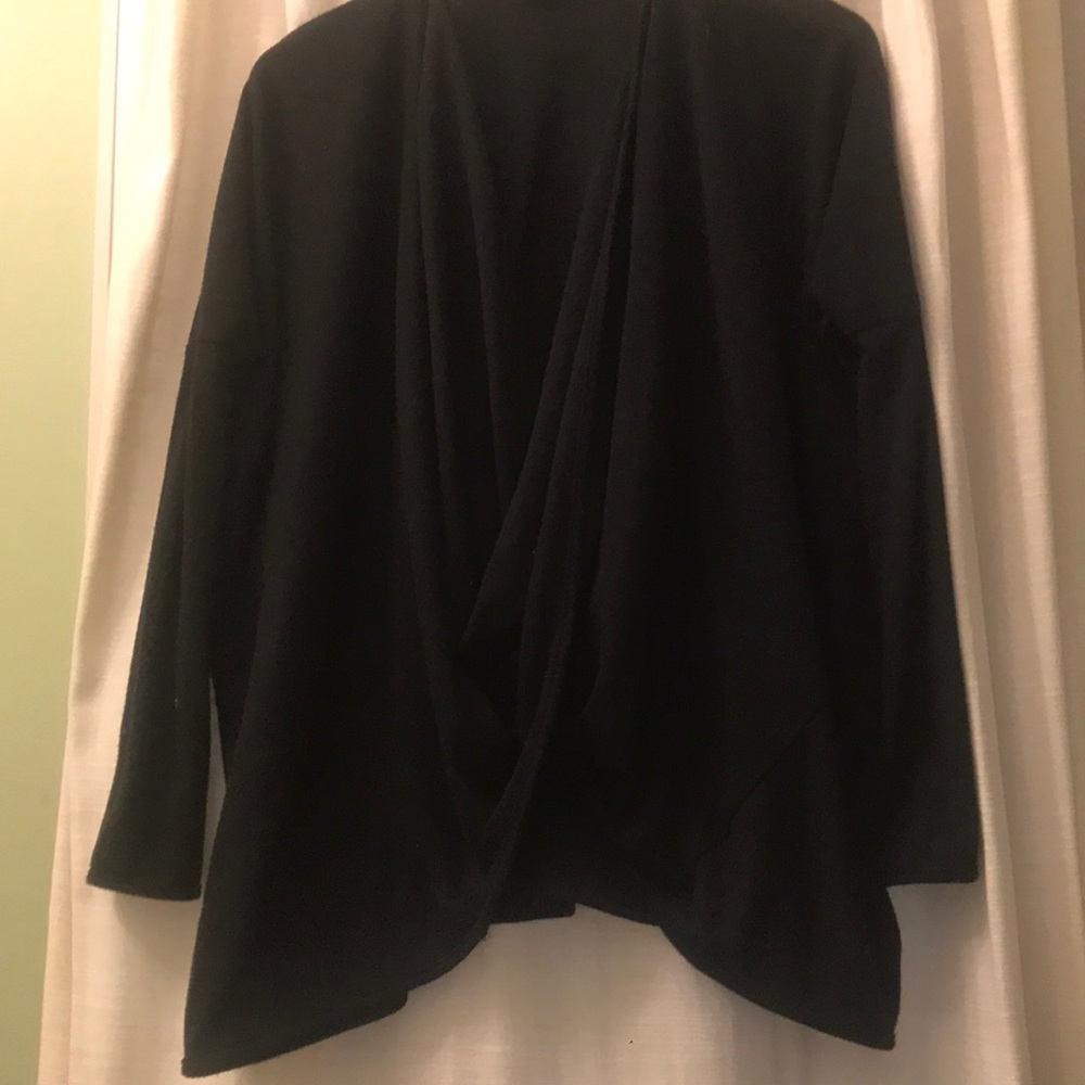 Black Hanging Crisscross Top